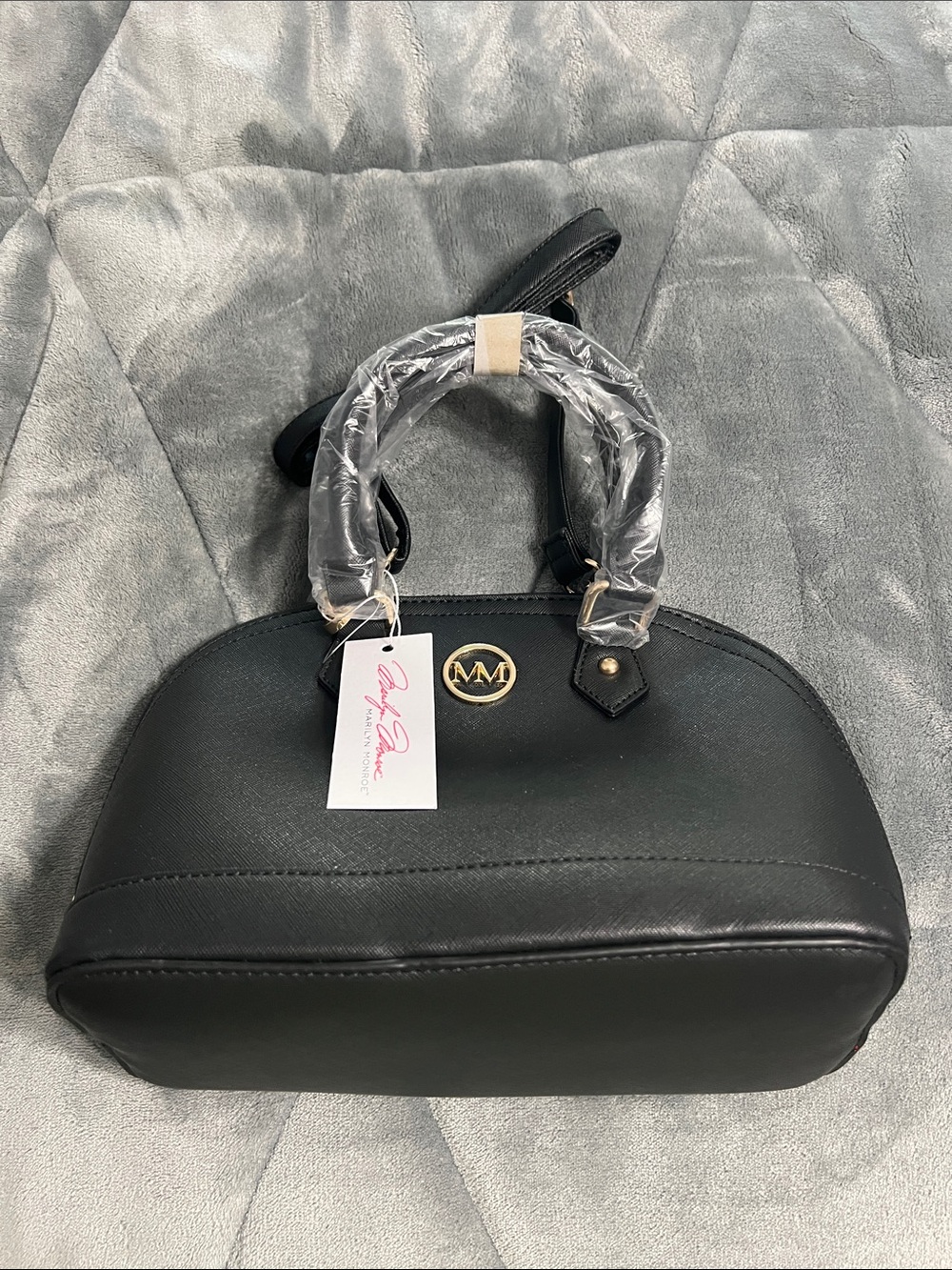 Marilyn Monroe Black Dome Satchel